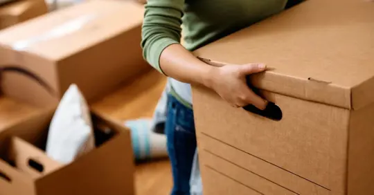 person holding boxes